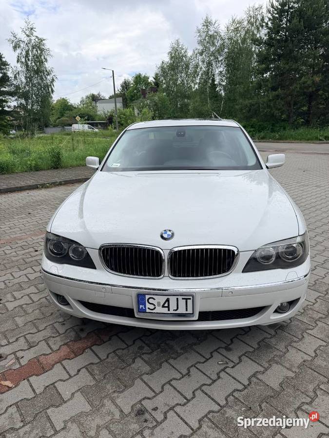 BMW 750i V8 48 367 2007 Biały Niski przebieg Częstochowa