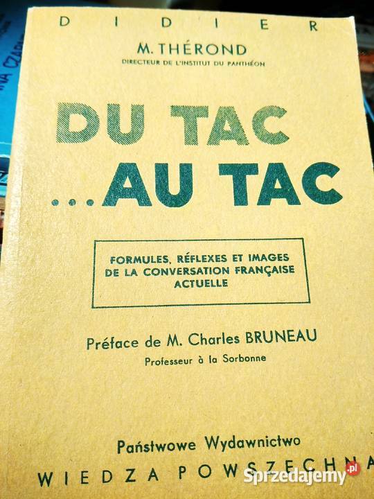 Du tac au tac francuski antykwariat Warszawa mazowieckie