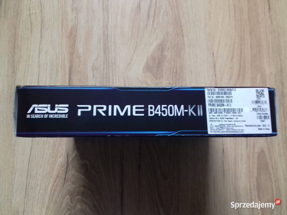 Pudełko płyty głównej ATX Asus Prime B450MKII Inny
