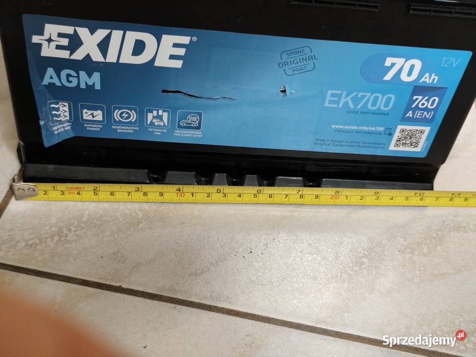 Akumulator Exide AMG 70ah 760A Akumulatory