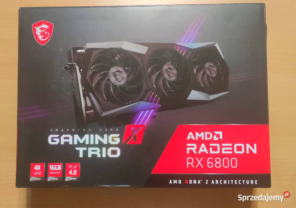 Karta graficzna Radeon RX 6800 16GB MSI GAMING mazowieckie