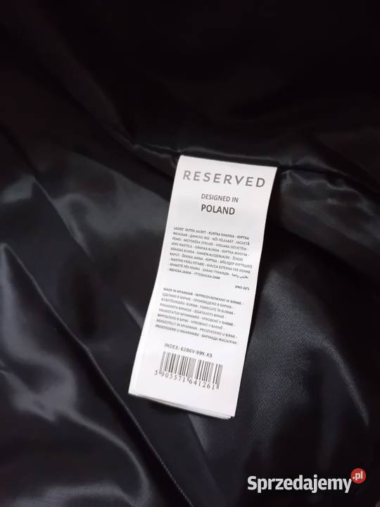 Nowa czarna puchowa kurtka z kapturem Puch  mazowieckie Warszawa