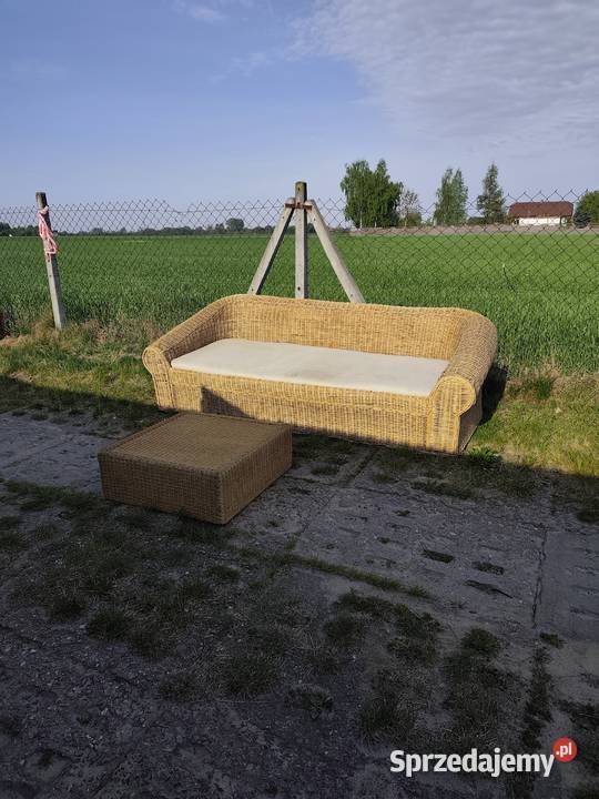 Ratanowy Komplet Ogrodowy łódzkie Poddębice sprzedam