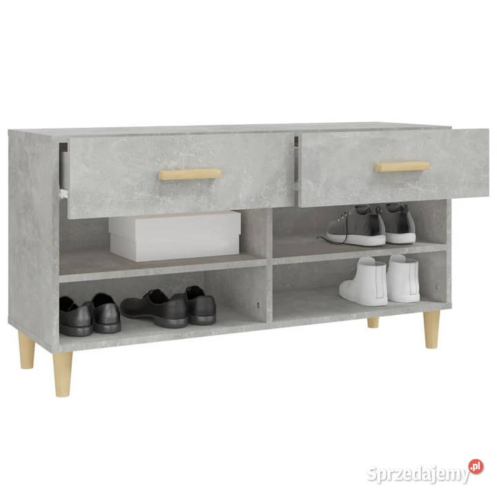 Szafka na buty szarość betonu 102x35x55 WM812820 Warszawa