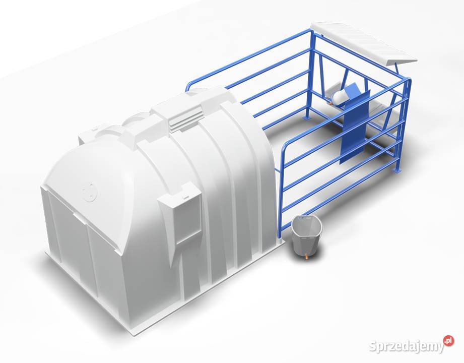 budka igloo cieląt z wygrodzeniem Rzędziany