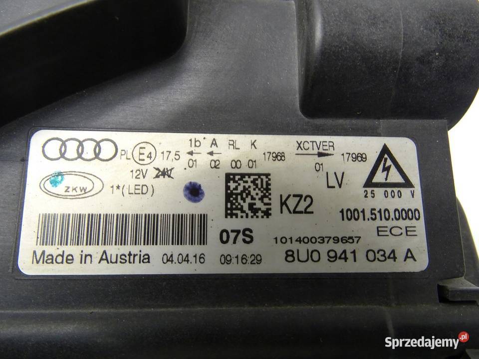 LAMPA REFLEKTOR PRAWY PRZÓD AUDI Q3 8U LIFT Lampy przednie