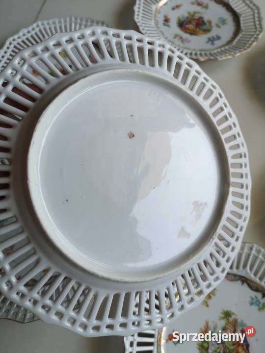 Talerze ażurowe porcelanowe Turyngia Antyk Pozostałe kujawsko-pomorskie Toruń sprzedam