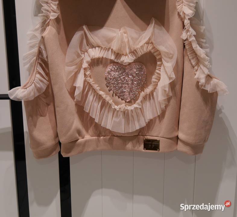 Paparazzi Fashion śliczna bluza tiul cyrkonie 36