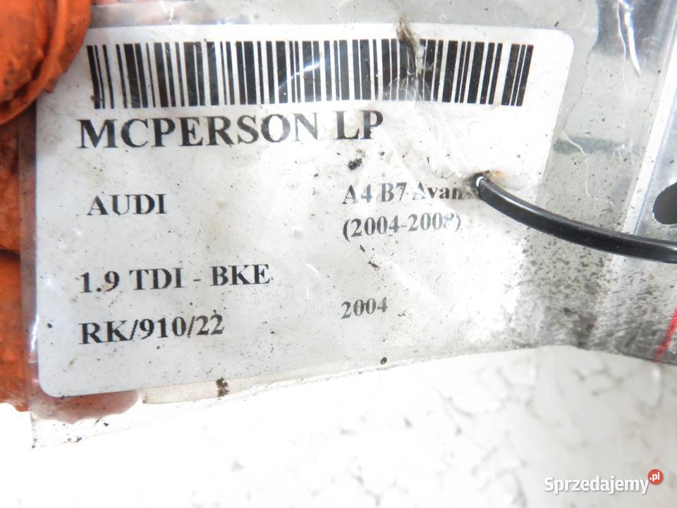 MCPERSON LEWY PRZEDNI AUDI A4 B7 Avant 19 TDI PD sprzedam