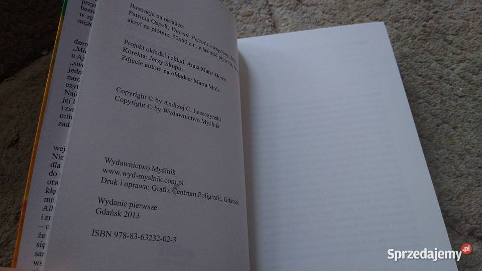 Owoc tamtego grzechu Andrzej C Leszczyński Proza i poezja Gdańsk