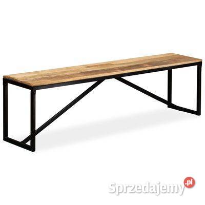 vidaXL Ławka z drewna mango 160x35x45 244904 Ławki