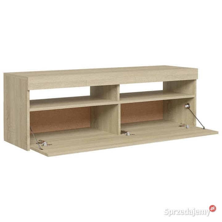 Szafka pod TV z oświetleniem LED dąb sonoma Warszawa