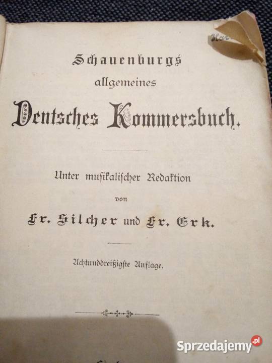 Schauenburgs allgemeines Deutsches Kommersbuch z Częstochowa