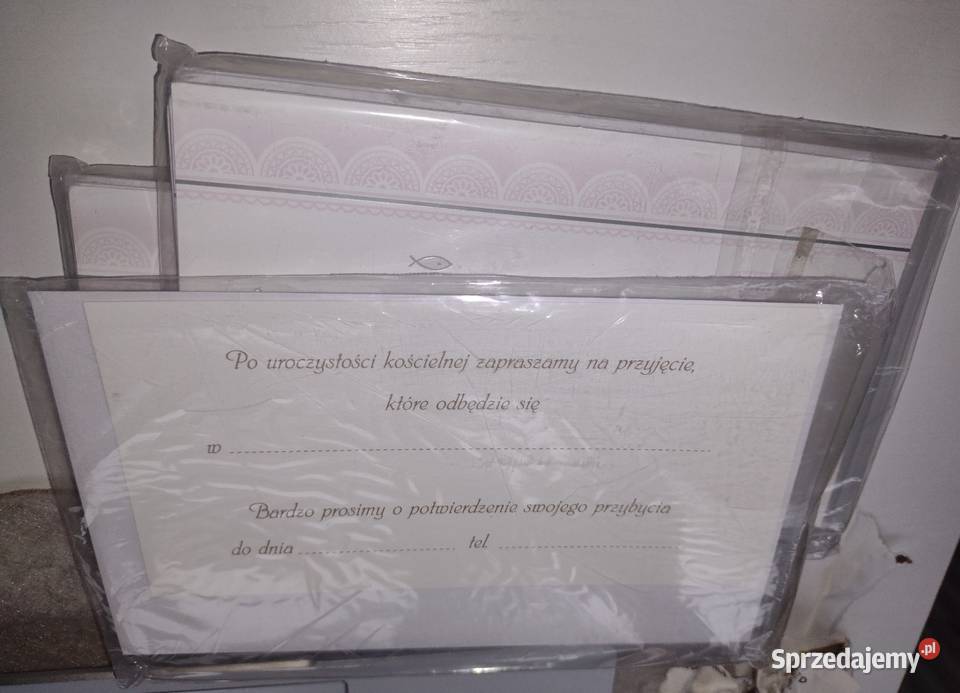 Sprzedam zaproszenia na komunię
Dostawa w Międzyborów