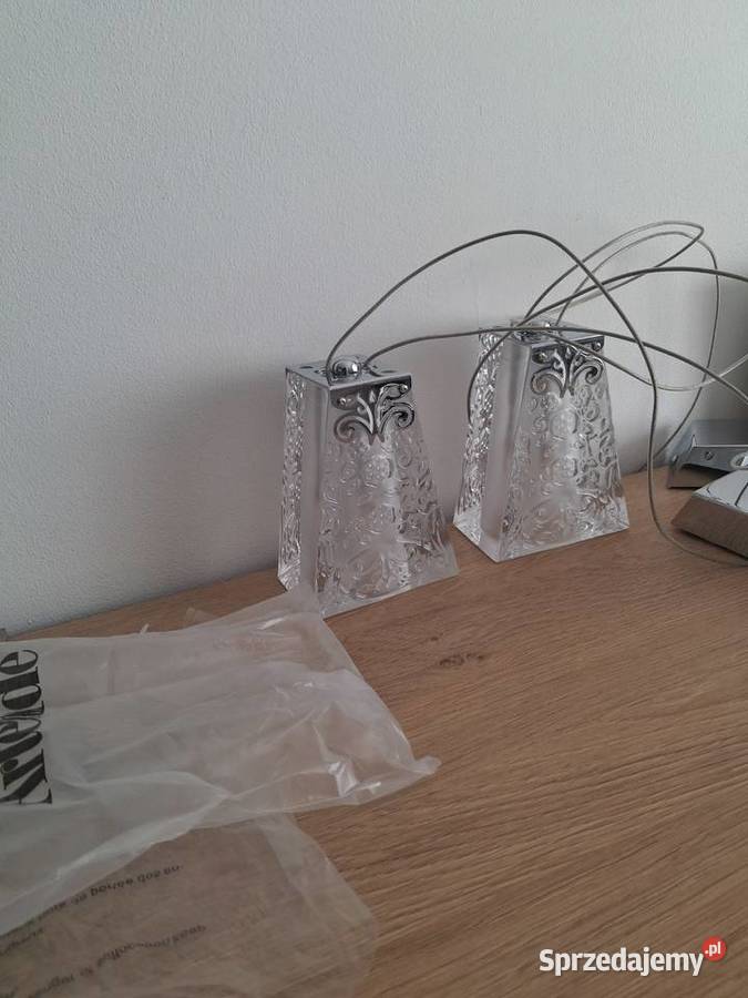 2 kryształowe lampki wiszące mazowieckie Warszawa