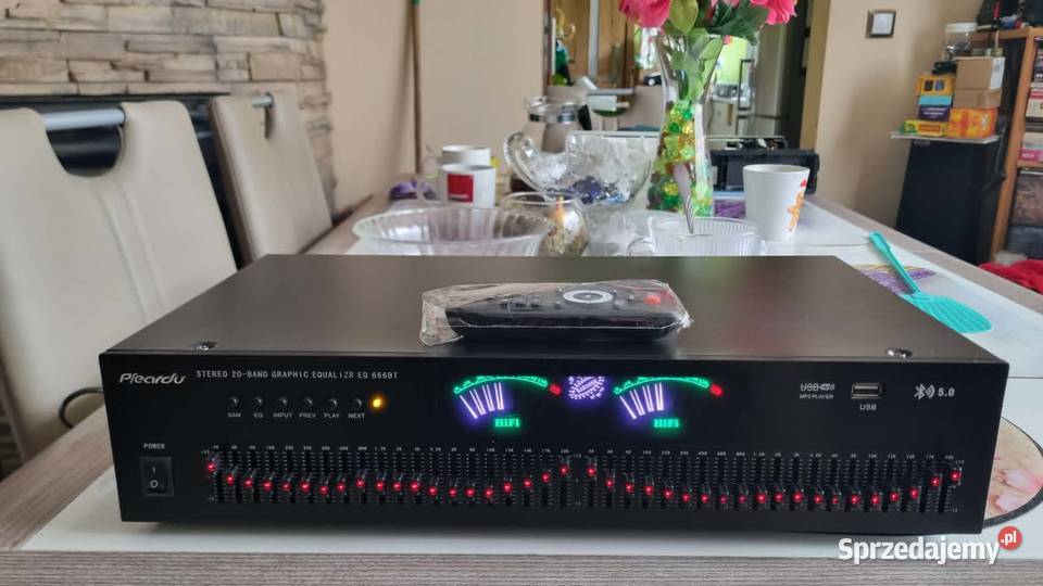 Korektor 40 pasm 2x20Band Bluetooth USB EQ 666BT Warta