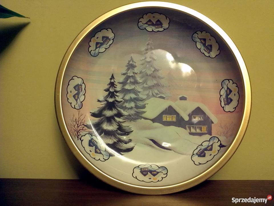 Talerz blaszany ozdobny Dąbrowa Górnicza