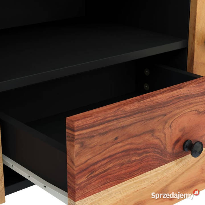 Szafka RTV 105x335x46 akacja i materiał Meble sprzedam