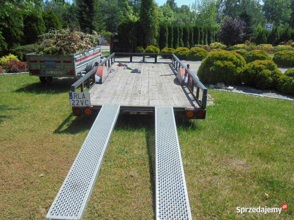 przyczepa samochodowa na 2 quady burtowa laweta Sonina