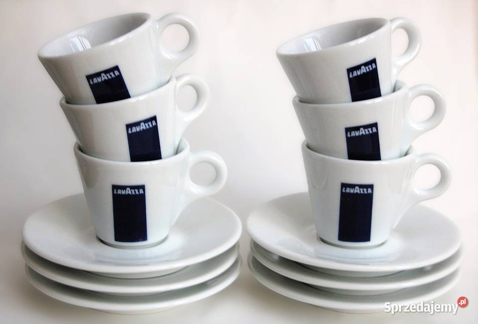Komplet 6 filiżanek espresso Lavazza dAncap Lublin sprzedam