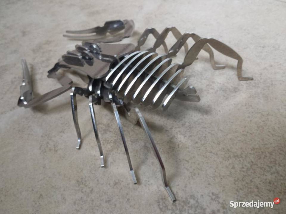Skorpion figurka nierdzewny 3D model Piastów