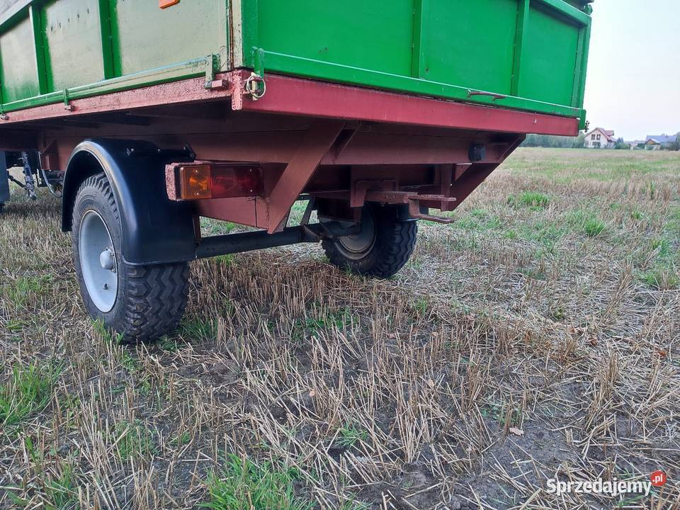 Przyczepa rolnicza jednoosiowa wywrotka nieuszkodzony Przyczepy rolnicze Głowno sprzedam