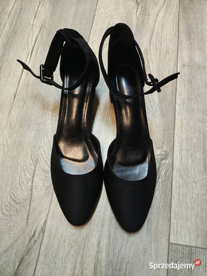 43 Czarne czółenka wieczorowe z zapięciem NOWE małopolskie Kraków
