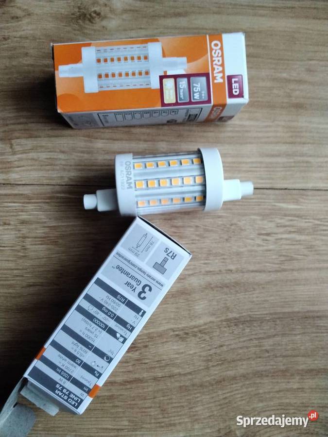 Żarówka LED R7s 78mm 8W 75W 1055lm 2700K Szczecin