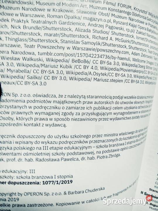 Język polski operon 1 podręcznik pobadpodstawowe