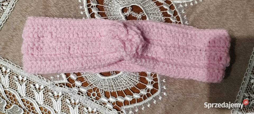 Ręcznie robiona opaska na głowę ciepła