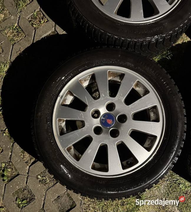 Felgi Saab 5x110 opony zima 2055516 93 95 Opel Motoryzacja Krępiec