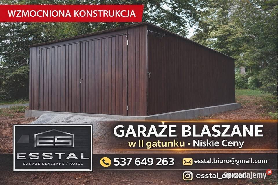 Garaż Blaszany schowekGaraże BlaszaneWiata Strzelin sprzedam