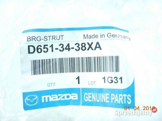 ŁOŻYSKO AMORTYZATORA PRZÓD MAZDA 2 D6513438XA osobowe