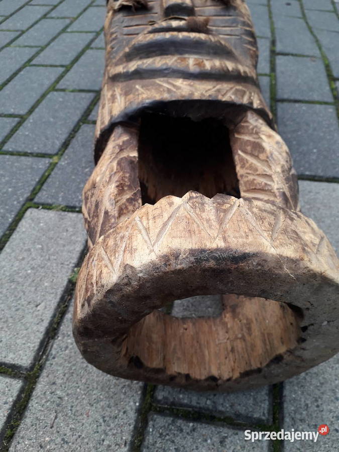 Stary rzeźbiony bęben Warszawa sprzedam