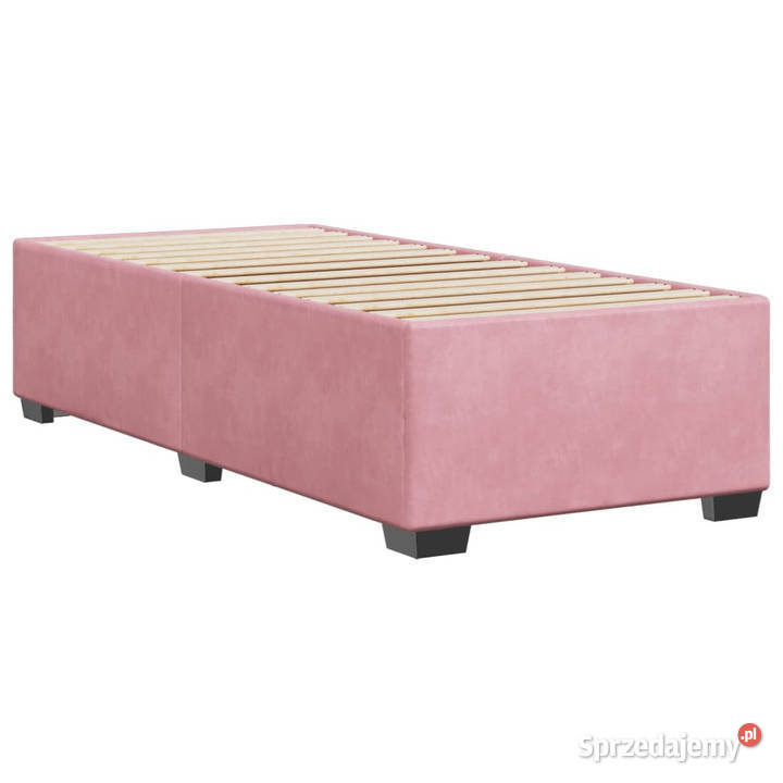 Rama łóżka różowa tapicerowana aksamitem 80x200 sprzedam