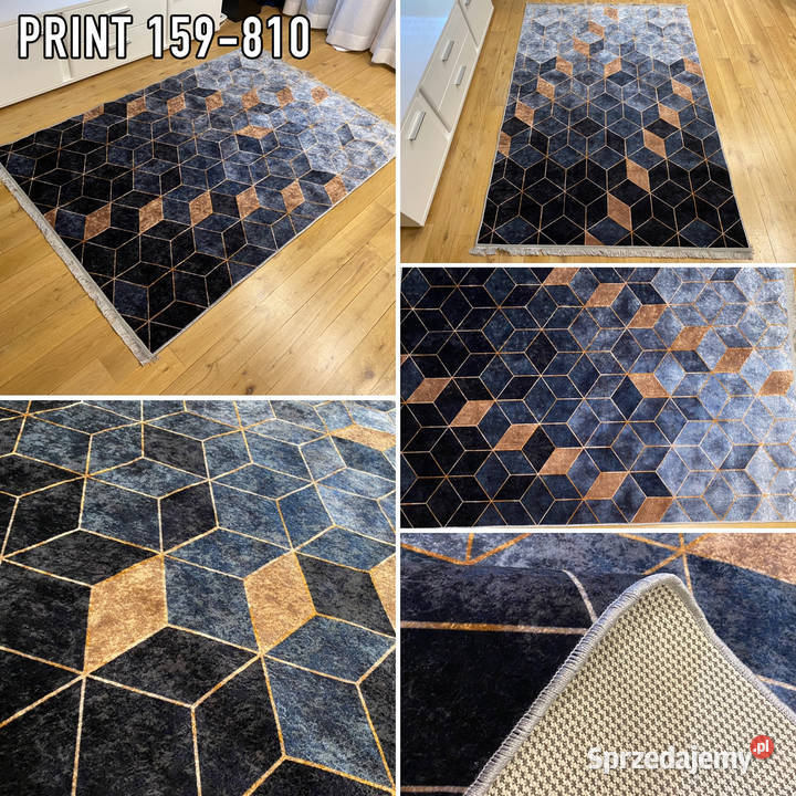 NOWOCZESNY DYWAN 130X190 PRINT 159810 CIENKI Białystok