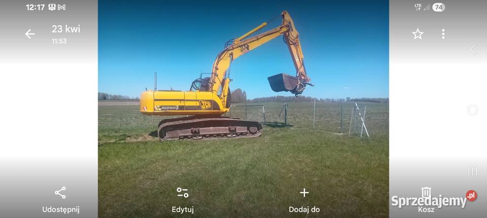 JCB JS 260 LC Błotniak warmińsko-mazurskie Pisz