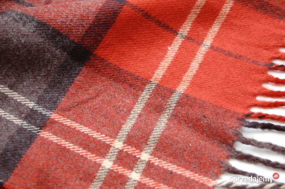 Szalik męski Pako Jeans akryl kratka rudy brąz Pozostałe