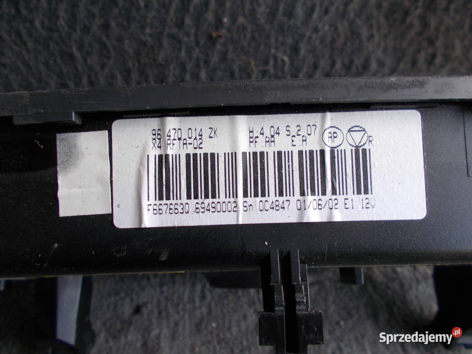 citroen c5 30 v6 02r panel klimatyzacji pokrętła Zamość