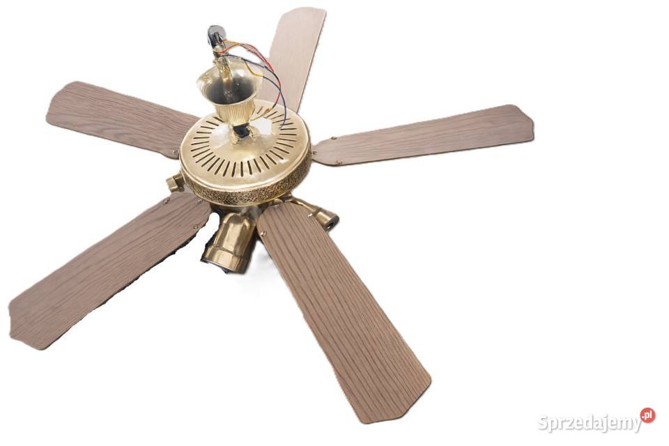 Żyrandol Z06 z wiatrakiem PRL vintage TYP łódzkie
