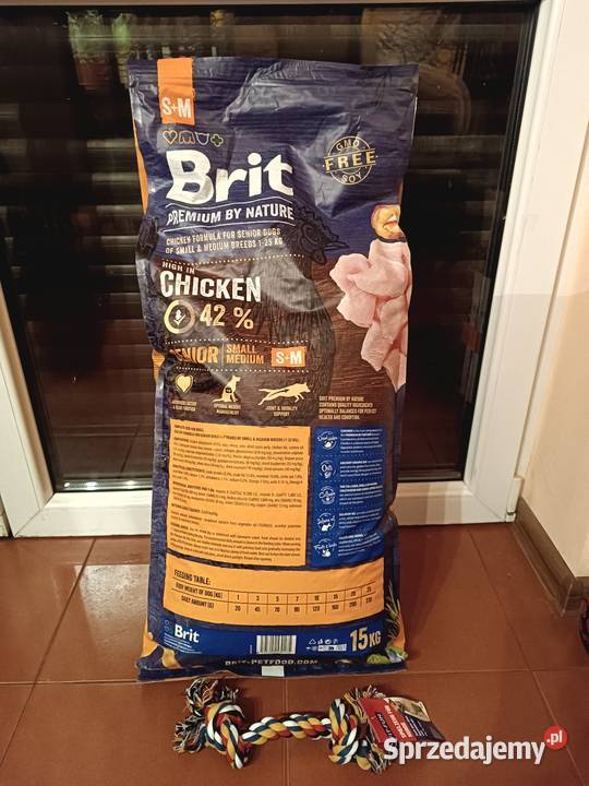 15 karma sucha BRIT Senior SM z kurczakiem