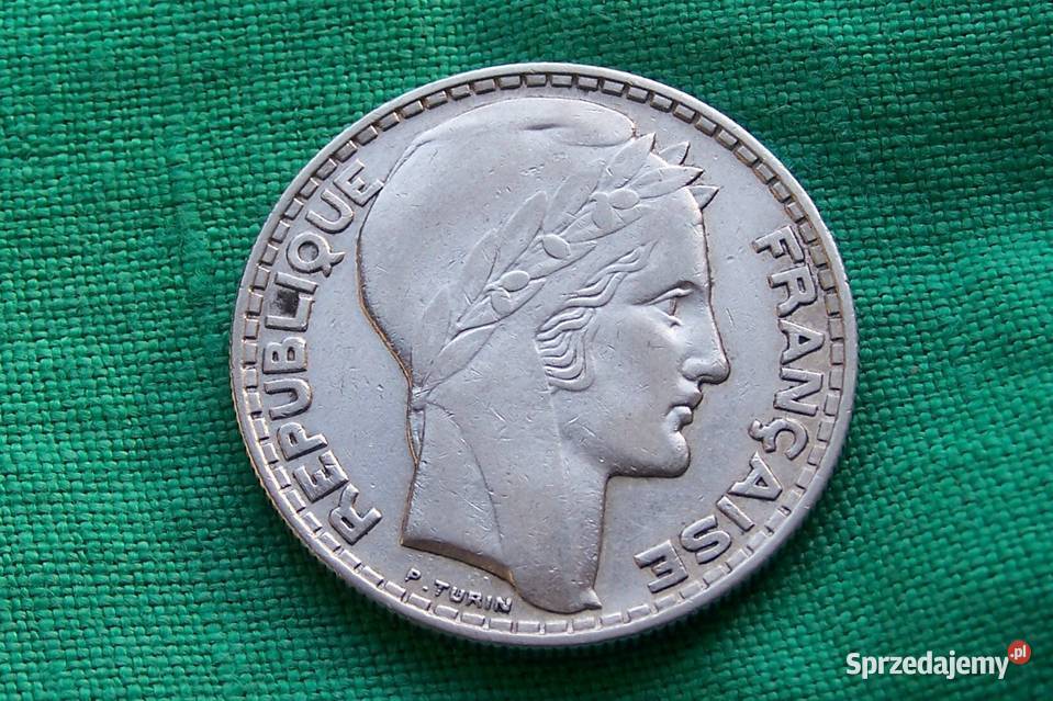 Francja 20 franków 1933 Ag Elbląg sprzedam