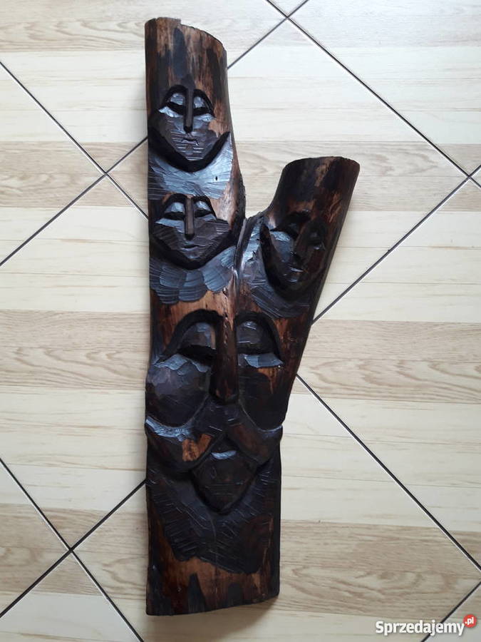 Płaskorzeżba w drewnie twórczość ludowa Janów Lubelski