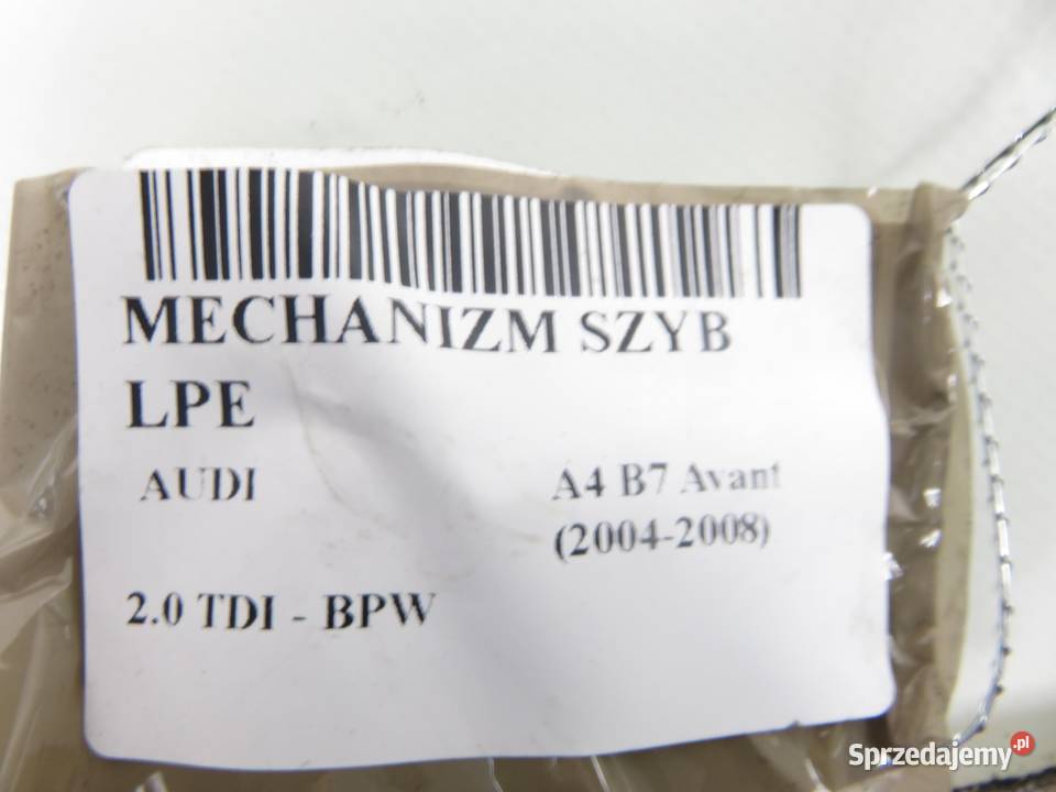 PODNOŚNIK SZYBY LEWY PRZEDNI AUDI A4 B7
