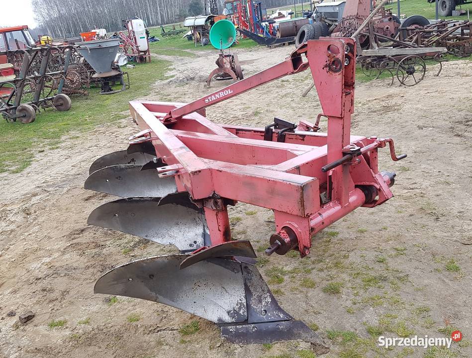 Pług zagonowy Duży 4skibowy 70 wysoka słupica Dąbrowa Tarnowska