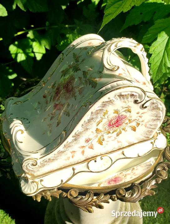 Prawdziwy Unikat Antyczna PorcelanowaBarokowa łódzkie Pabianice