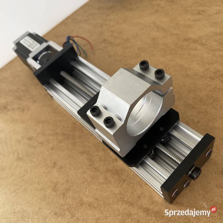 Oś Z 120mm cnc uchwyt wrzeciona 52mm prowadnica Śrem