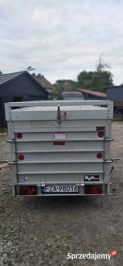 Przyczepa jednoosiowa box zamykana aluminiowa 1 Lubsko