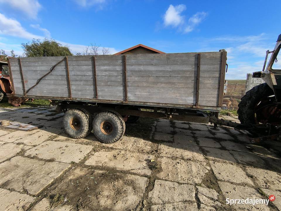 Przyczepa wywrotka 3 strona że Szwecji tandem Przyczepy rolnicze Lubawa