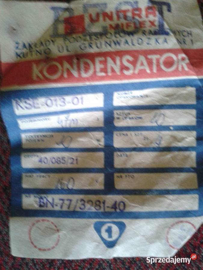 Kondensatory 160V250V400V Łódź